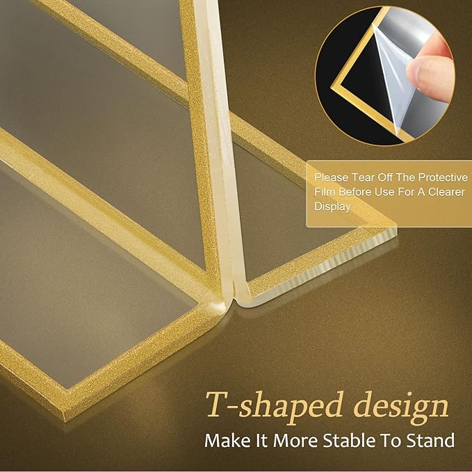 Hoteam 36 Pack Gold Acrylic Sign Holders - Image 4