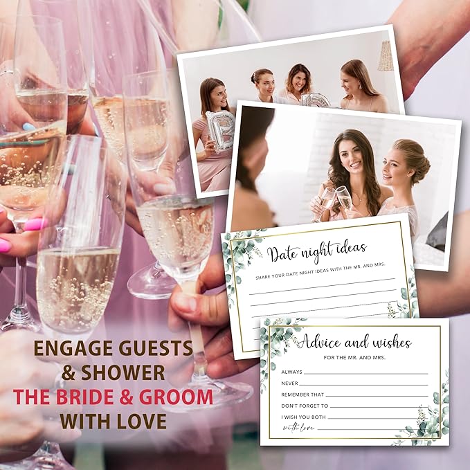 50 Pcs Advice and Wishes for the Mr and Mrs Cards in Box - Image 4