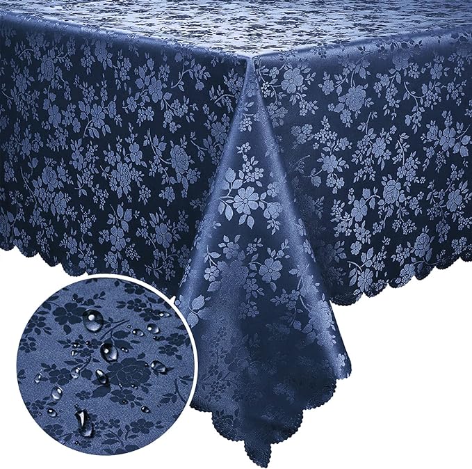 Smiry Rectangle Table Cloth, Waterproof Heavy Duty Vinyl Tablecloths, Wipeable by Smiry