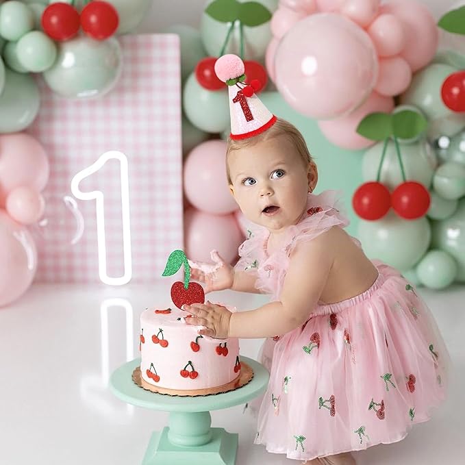 Cherry 1st Birthday Hat - Image 3