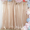 ShiDianYi Champagne Sequin Backdrop 8FTx10FT Photography Backdrops Wedding by ShiDianYi