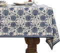 patdrea Designer Small Blue Tablecloth by Welcometopatdrea