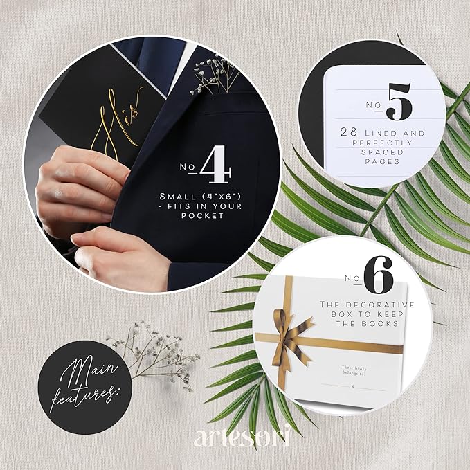 ARTESORI Wedding Vow Books His & Hers - Image 5