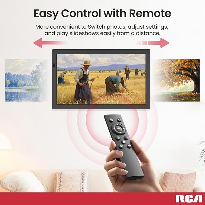 RCA 21.5" Large WiFi Digital Picture Frame Electric Uhale Frames - Image 4