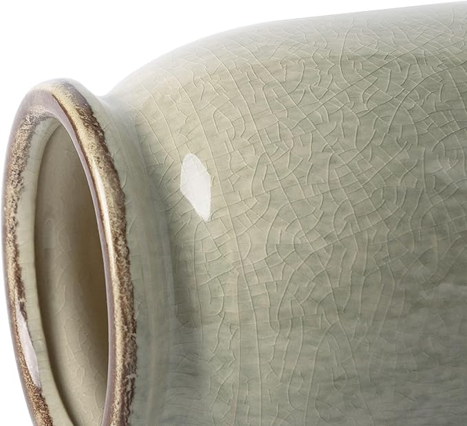 VICTOR & TERESA Rustic Large Green Vase - Image 6