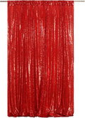 Poise3EHome 4x8ft Red Sequin Backdrop, Upgrade Shimmer Backdrop by Poise3EHome