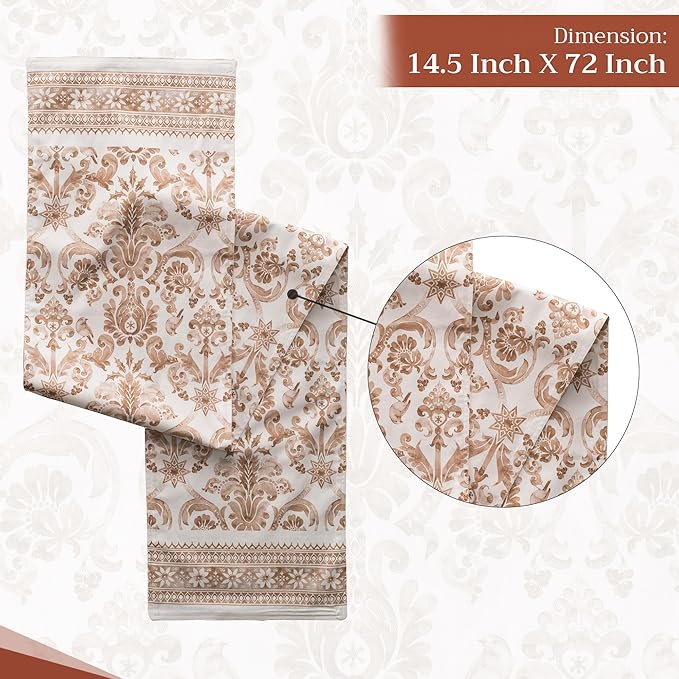 Maison d' Hermine Table Runner 100% Cotton Double Layer Table Runners 108 - Image 4