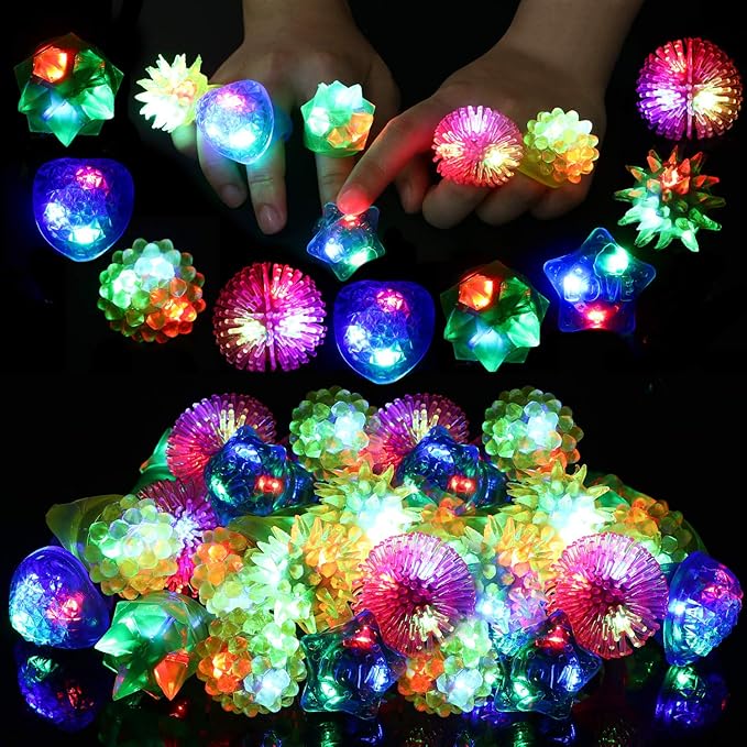 36 Pack LED Glow Rings Halloween Party Favors by HalloweenDecorations
