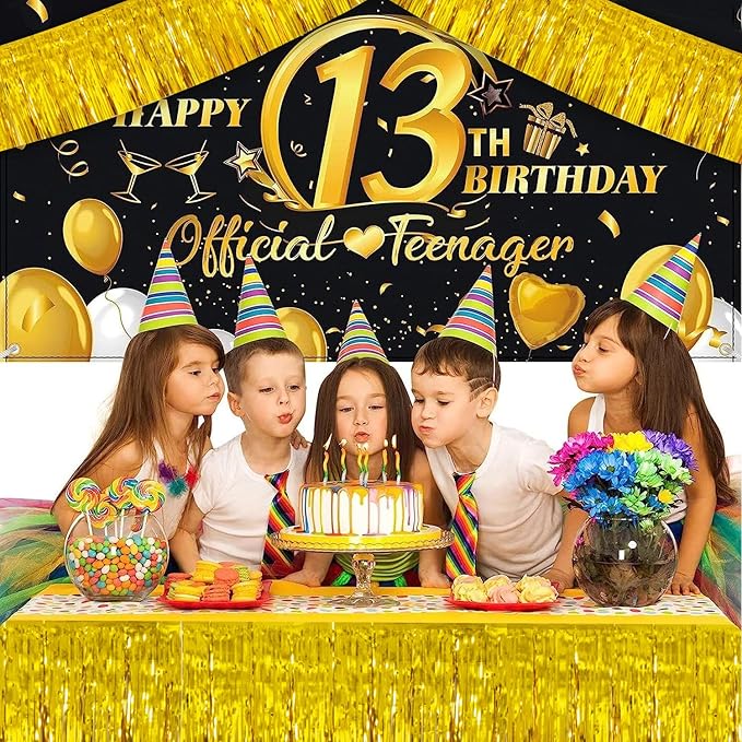 Gold Birthday Decorations Tinsel Garland Parade Float Decorations - Image 4