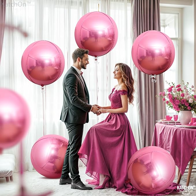 KatchOn, Light Pink Foil Balloons - Image 8