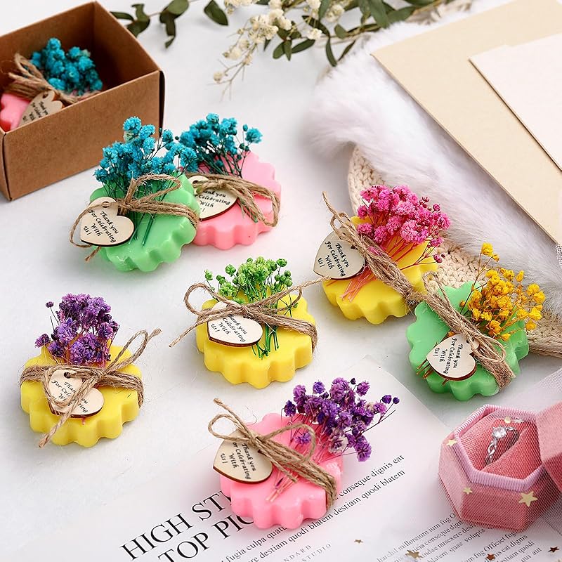 Kigeli Set of 45 Soap Favors DIY Bridal Shower Favors Bulk Wedding Soap Gifts - Image 3