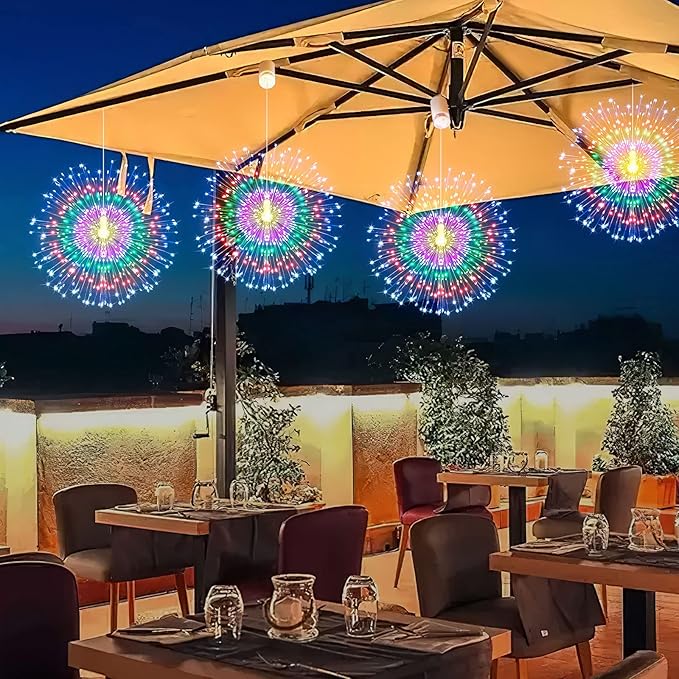 4 Pack Star String Lights Christmas Lights, 225 LED 8 Modes Dimmable - Image 7