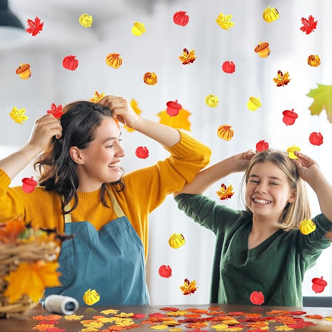 MARFOREVER Fall Thanksgiving Glitter Confetti, Fall Party Decorations Autumn - Image 5