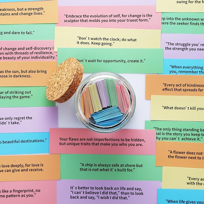 Positive Jar with 90 Positive Quotes Graduation Gifts - Image 4