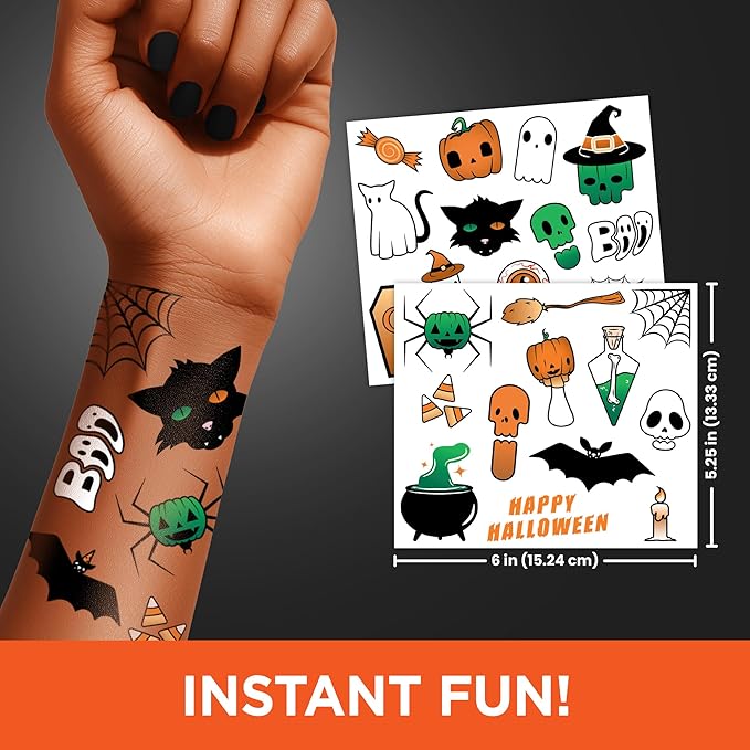 Spooky Halloween Temporary Tattoos Variety Pack – 100+ Scary Designs - Image 2