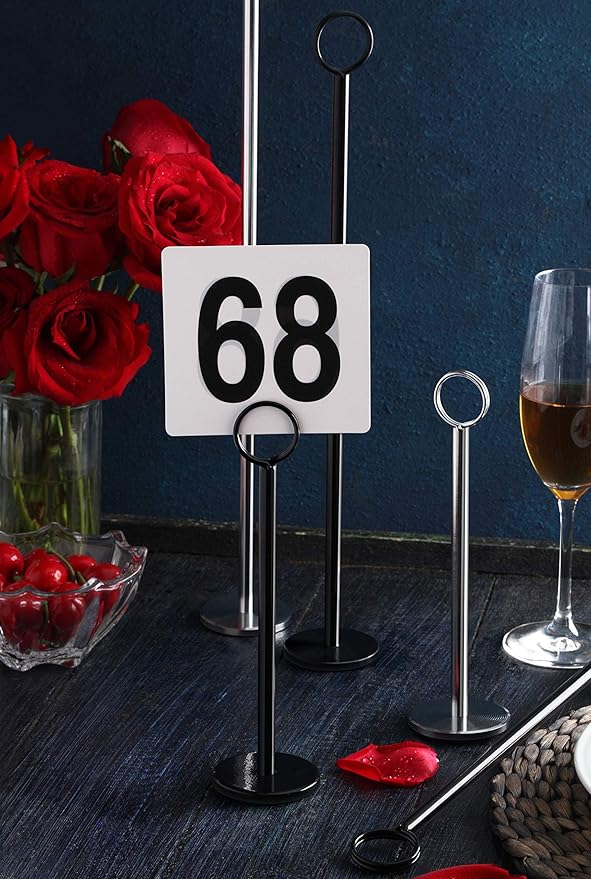 New Star Foodservice 23244 Ring-Clip Table Number Holder/Number Stand/Place - Image 6