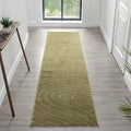 LUXE WEAVERS Modern Geometric Wave Green 2x8 Hallway Runner Rug, Contemporary by LuxeWeavers