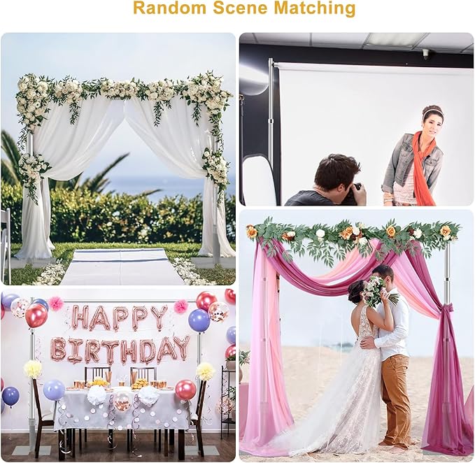 Jiang&Rong 10x10Ft Three Crossbar Backdrop Stand - Image 7