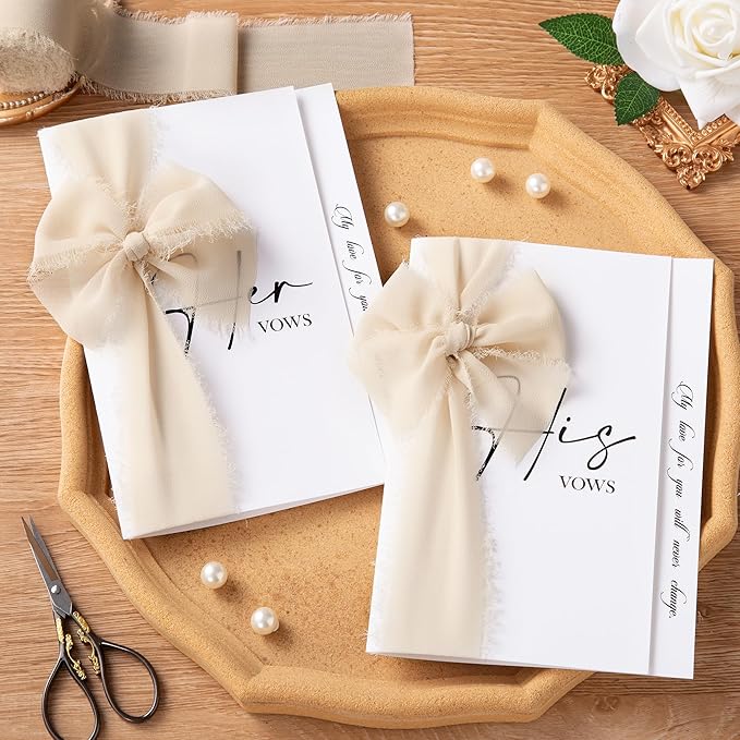DORIS HOME Sand Chiffon Ribbon for Flower Bouquet, Handmade Frayed Ribbon for - Image 4