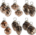 AuldHome Mercury Glass Finial Ornaments; Distressed Metal Antique Style by AuldHomeDesign