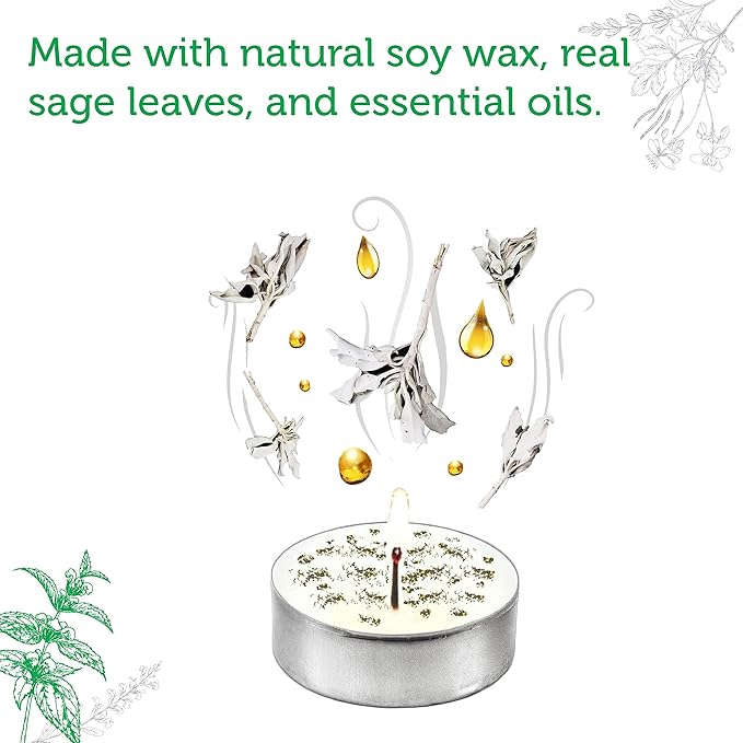 SOUL STICKS 12 Pack Little Smudgies Tealight Candles Smudge Candle - Image 3