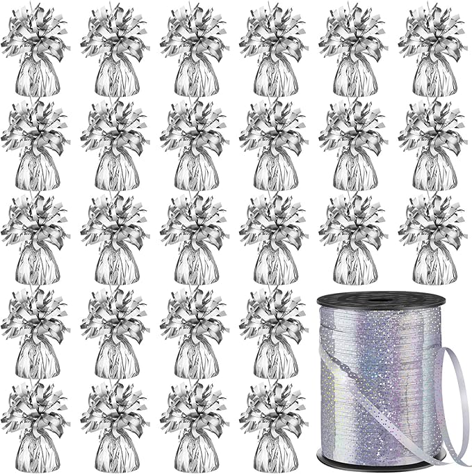 24 Pcs Balloon Weights Metallic Anchor Balloon Holder by Yunsailing