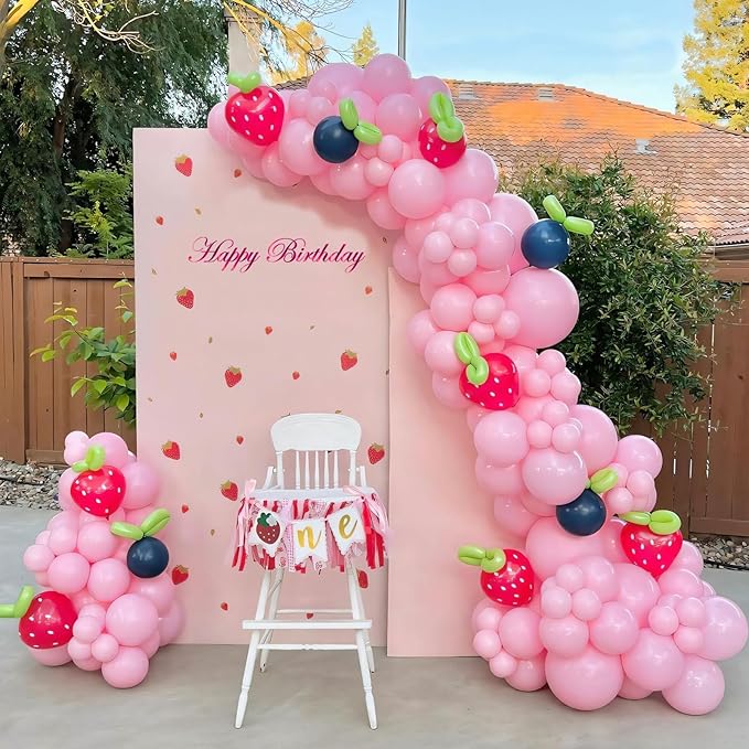 110pcs Pastel Pink Balloons 12 Inch Light Pink Latex Balloon Garland Arch Kit - Image 5