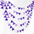 Purple Party Decorations Ombre Lavender Felt Hanging Triangle Mini Bunting by pinkblume