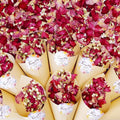 20+ Cups Mix Real Rose Petals Biodegradable Wedding Confetti, 2 QT of Pink Red by Koceko