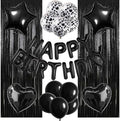 29 Pcs Black Birthday Party Decorations by WEIKA
