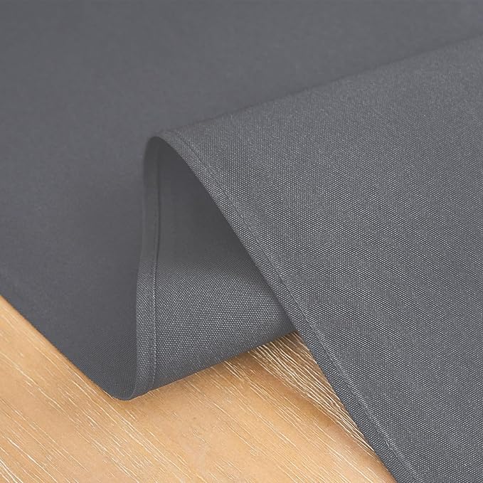2 Pack Grey Small Short Table Runner 12 x 24 Inch Solid Color Runners Coffee - Image 5