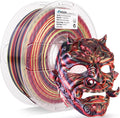 AMOLEN Silk PLA 3D Printer Filament, Shiny Multicolor Rainbow PLA Filament by AMOLEN