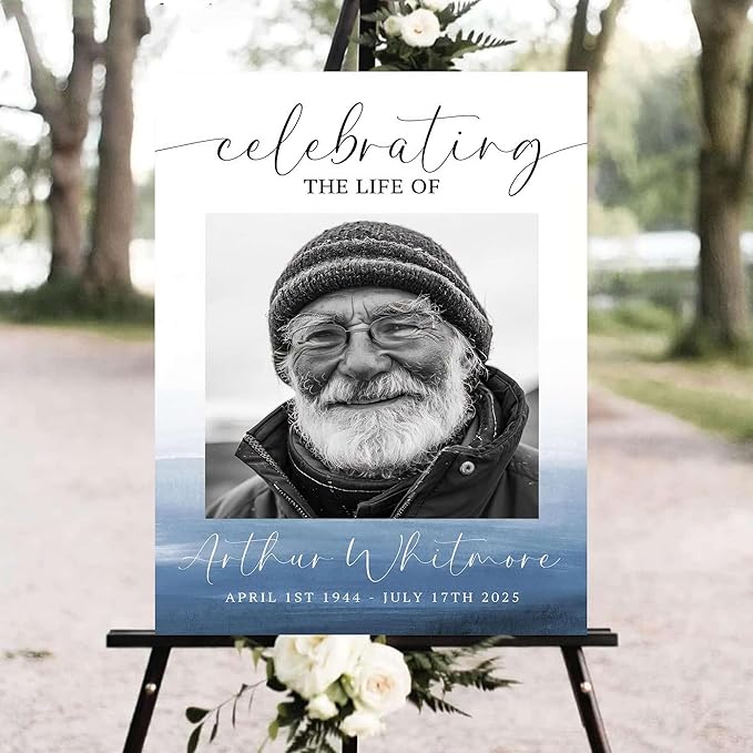 Personalized Funeral Welcome Signs, Celebration Of Life Yard Sign, Celebration - Image 2