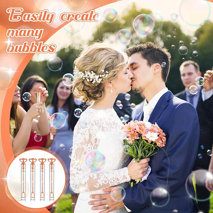 150 Pcs Bubble Wands Bulk for Wedding Party Mini Heart Wand - Image 4