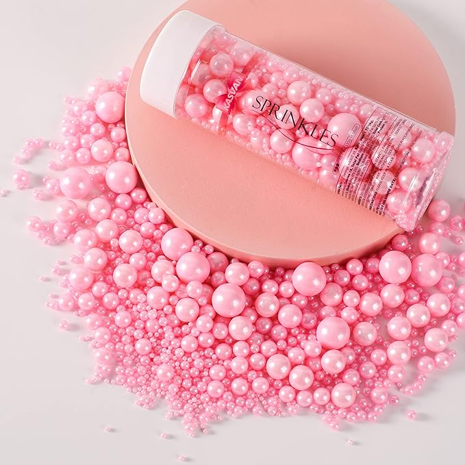Kasvan Pink Pearl Sugar Sprinkles - Image 3
