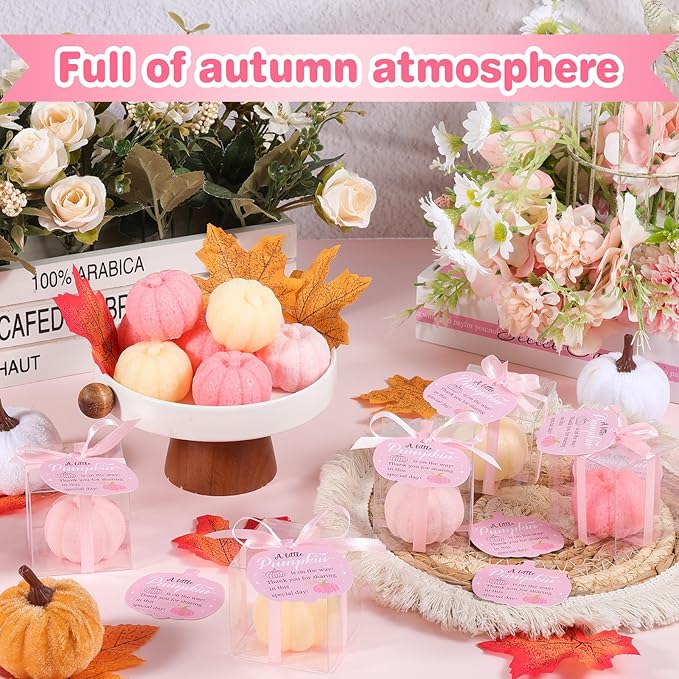 30 Set Pumpkin Soap Baby Shower Favors - Image 4