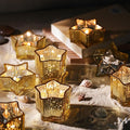 Letine 10pcs Gold Ribbed Candle Cups – Assorted Height Tea Light & Votive by LETINE