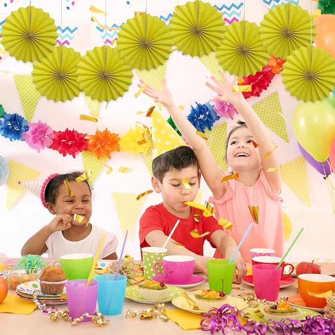 Yellow Party Decorations, Paper Decorations - Image 6