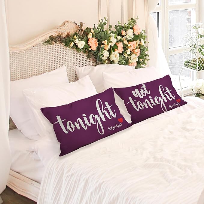 Mancheng-zi Bridal Gift, 12x20 Pillow Cover, Bridal Shower Gifts, Funny Couples - Image 2