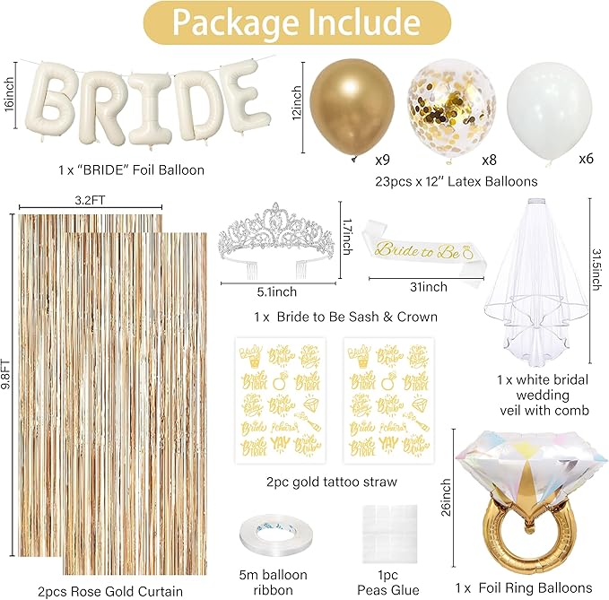 Trgowaul Bride to Be Decorations - Image 3