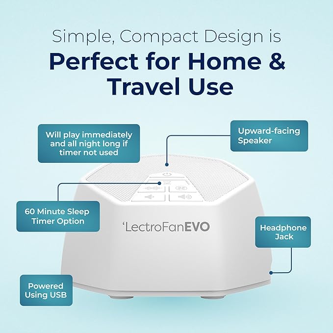 Adaptive Sound Technologies LectroFan EVO White Noise Machine - Image 6