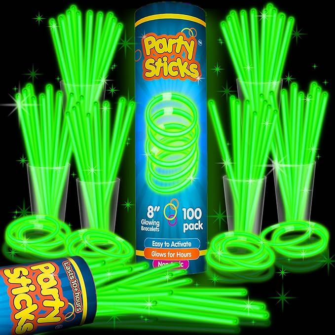 PartySticks Green Glow Sticks by PartySticks