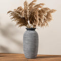 Ceramic Rustic Vase, Large Flower Farmhouse Vases Home Decor, 12.5" Tall by ooit