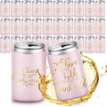 50 Pieces Pink Rose Wedding Can Cooler Bulk Engagement Party Favors by Qinyoung