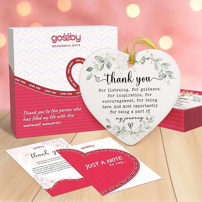 GOSSBY Heart-Shaped Thank You Ornament - Image 2