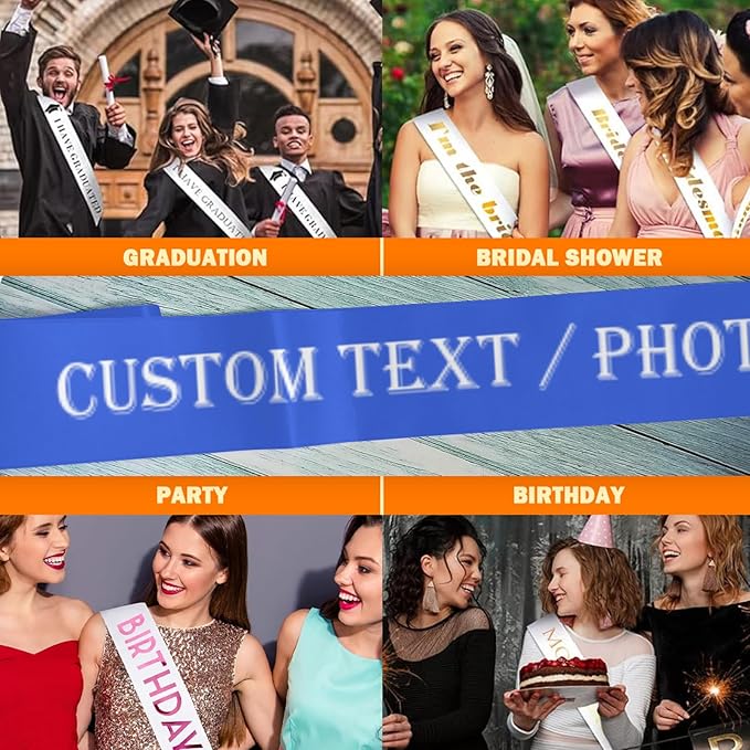 Custom Sash, Personalized Birthday Sash - Image 6