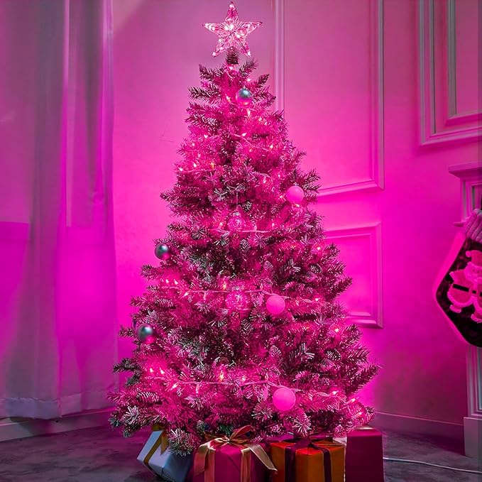 100 Count Pink Lights for Valentine's Day Decorations 20ft Mini Christmas - Image 6