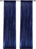 Navy Blue Sequin Backdrop Curtains 2FTx8FT 2 Panels Sparkly Background Drapes by HMQIANG