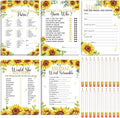 Teling 145 Pieces Bridal Shower Game Bridal Shower Favors Set Wedding Games by Teling