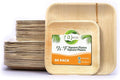 Raj Palm Leaf Plates 10"x25 7"x25 Square Plates like Bamboo plates Disposable by Raj